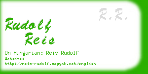 rudolf reis business card